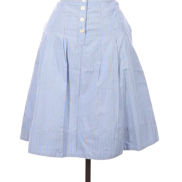 J. Crew 100% Cotton Striped Skirt - Picture 1 of 2